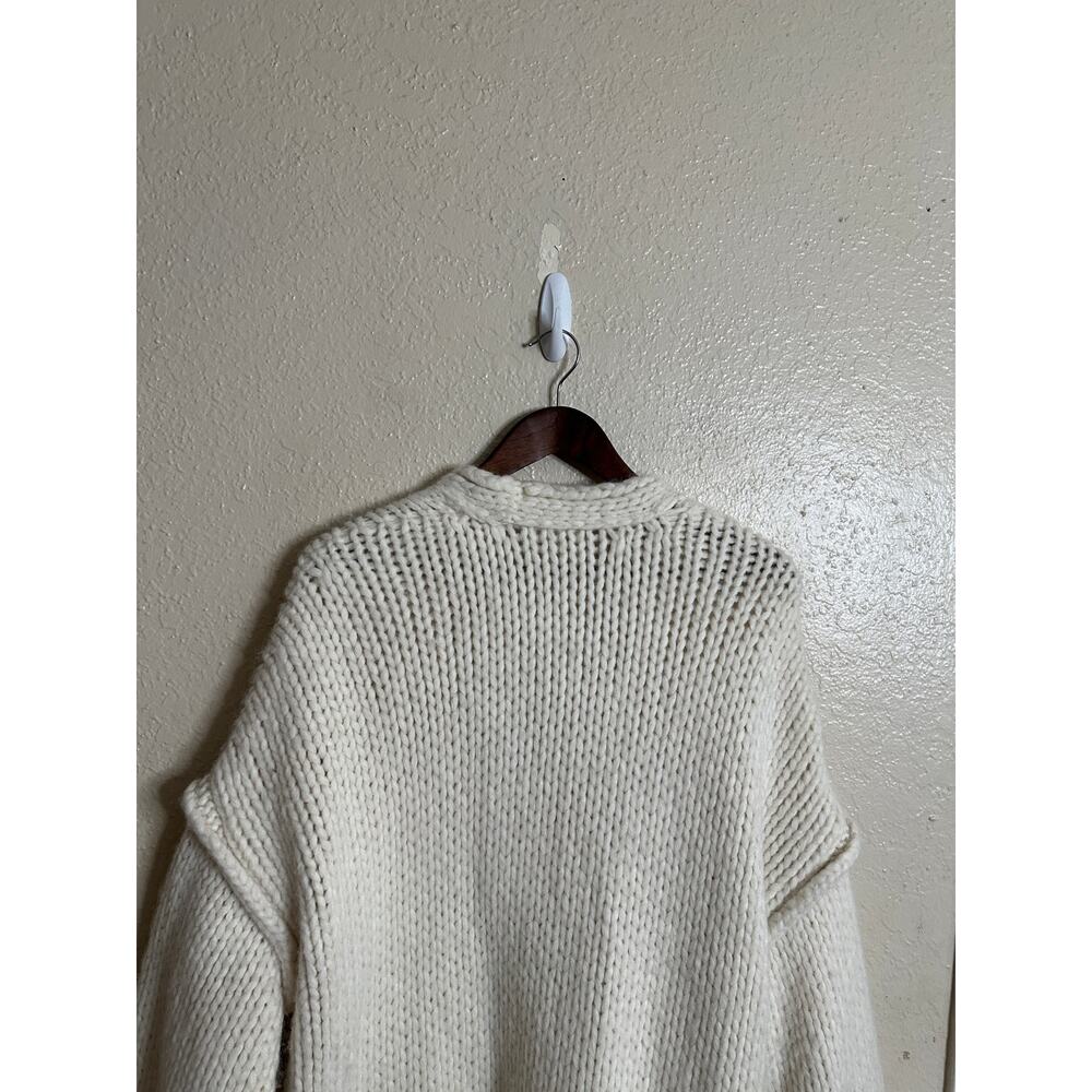 Lunya Lofty Wool Whip Stitch Cardigan Cream Womans L/XL - Picture 7 of 14